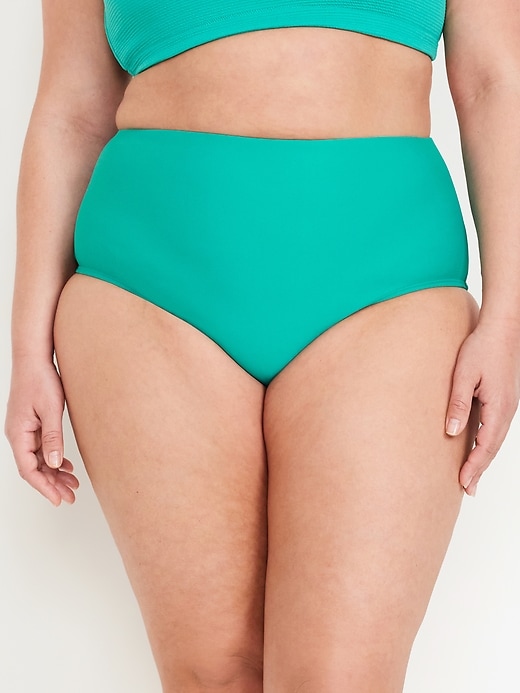 Image number 7 showing, High-Waisted French-Cut Bikini Swim Bottoms