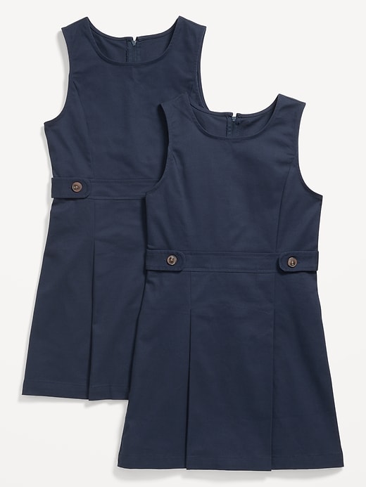 View large product image 1 of 4. Sleeveless School Uniform Dress for Girls