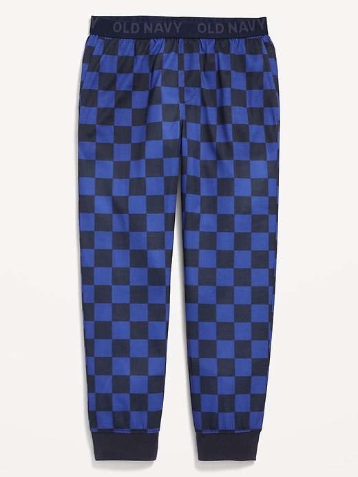 View large product image 1 of 1. Printed Jersey-Knit Pajama Jogger Pants for Boys