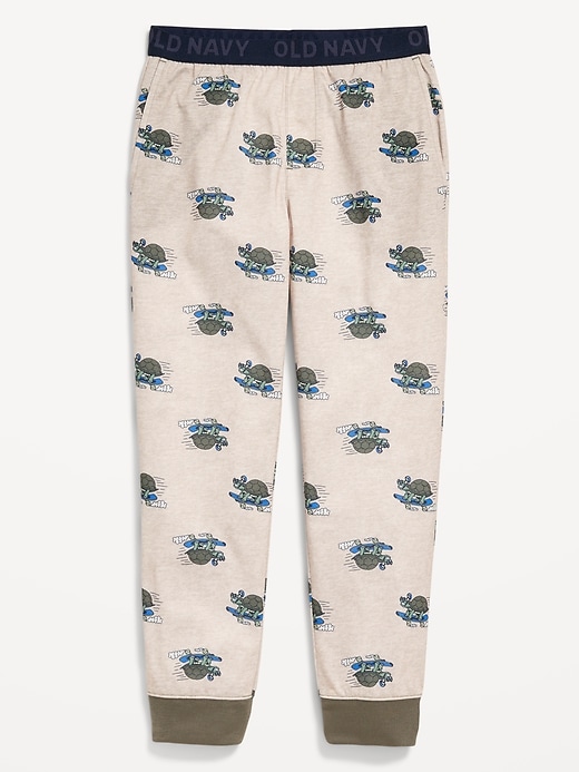 View large product image 1 of 1. Printed Jersey-Knit Pajama Jogger Pants for Boys