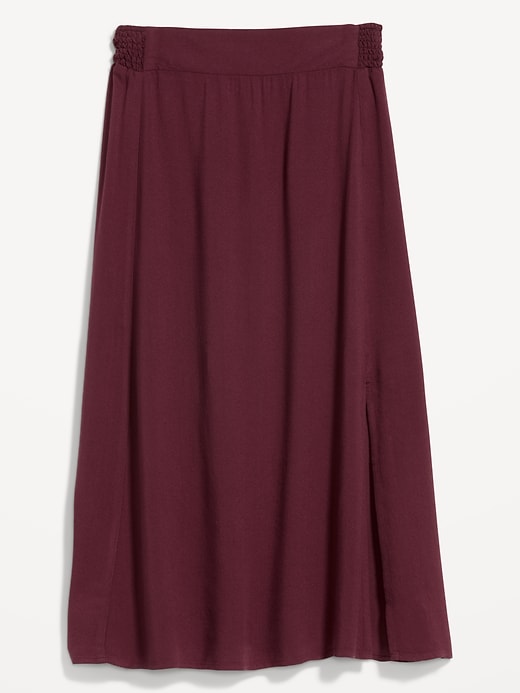 Image number 4 showing, Smocked-Waist Midi Skirt