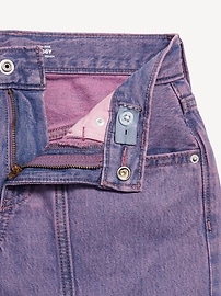 View large product image 5 of 5. High-Waisted Super Baggy Wide-Leg Cargo Jeans for Girls