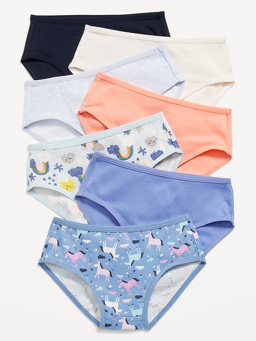 View large product image 1 of 1. Patterned Underwear 7-Pack for Toddler Girls