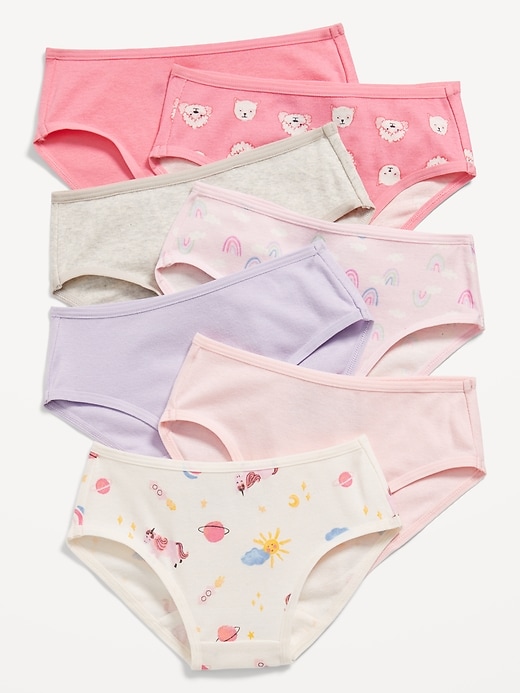 View large product image 1 of 1. Patterned Underwear 7-Pack for Toddler Girls