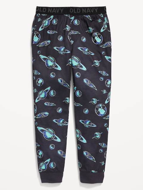 Printed Jersey-Knit Pajama Jogger Pants for Boys - Multi