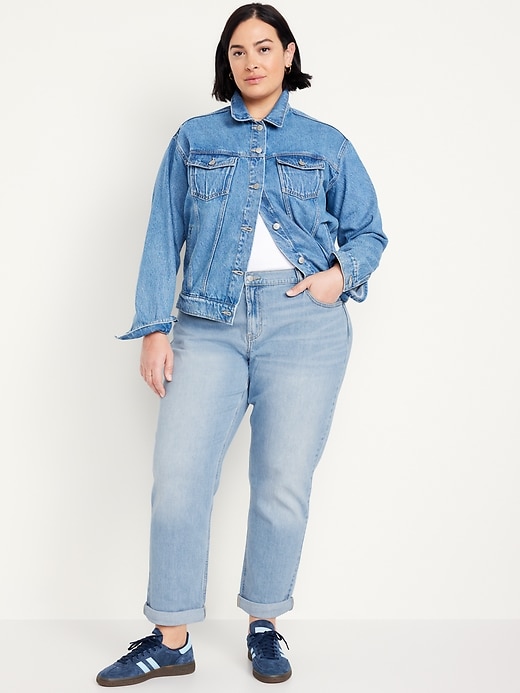 L'image numéro 7 présente Jean Wow Boyfriend droit à taille mi-basse