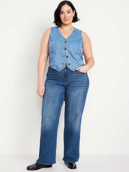 Image number 7 showing, High-Waisted Wow Wide-Leg Jeans