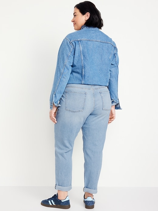 L'image numéro 8 présente Jean Wow Boyfriend droit à taille mi-basse