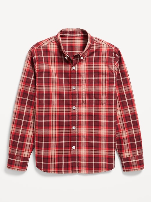 View large product image 2 of 3. Long-Sleeve Poplin Shirt for Boys