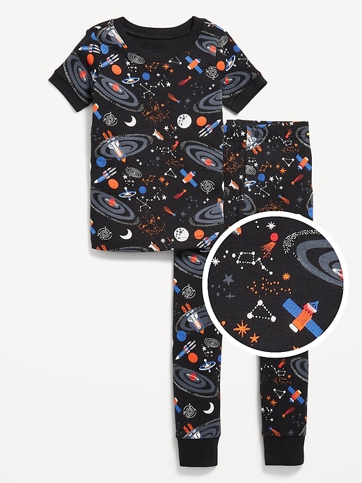 Voir une image plus grande du produit 1 de 2. Pyjama à motif à coupe moulante pour tout-petit et bébé