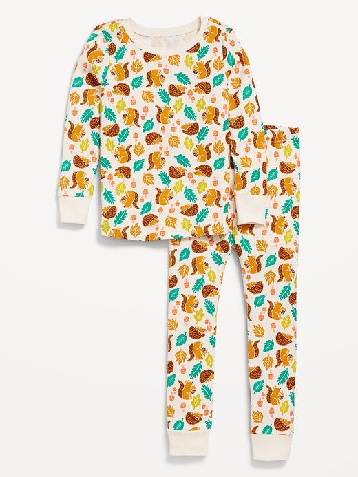 View large product image 1 of 2. Unisex Printed Snug-Fit Pajama Set for Toddler &amp; Baby