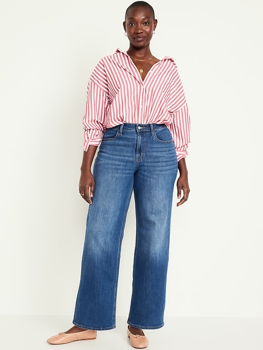 Image number 5 showing, High-Waisted Wow Wide-Leg Jeans