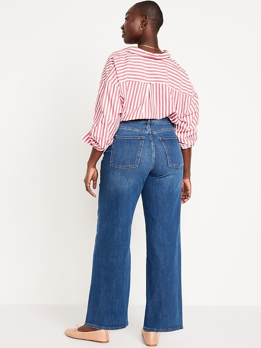 Image number 6 showing, High-Waisted Wow Wide-Leg Jeans