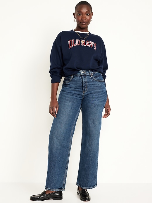 Image number 5 showing, Extra High-Waisted Wide-Leg Jeans