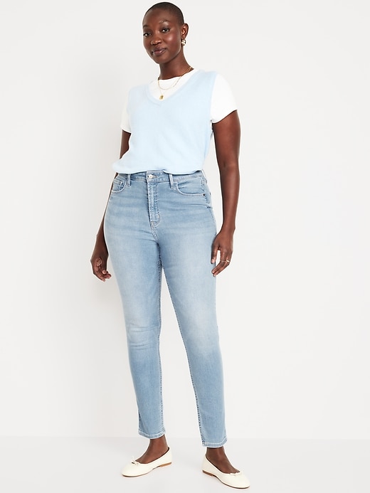 Image number 5 showing, Extra High-Waisted Rockstar 360° Stretch Super-Skinny Jeans