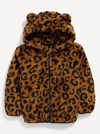 Image number 1 showing, Critter Hooded Jacket for Toddler Girls