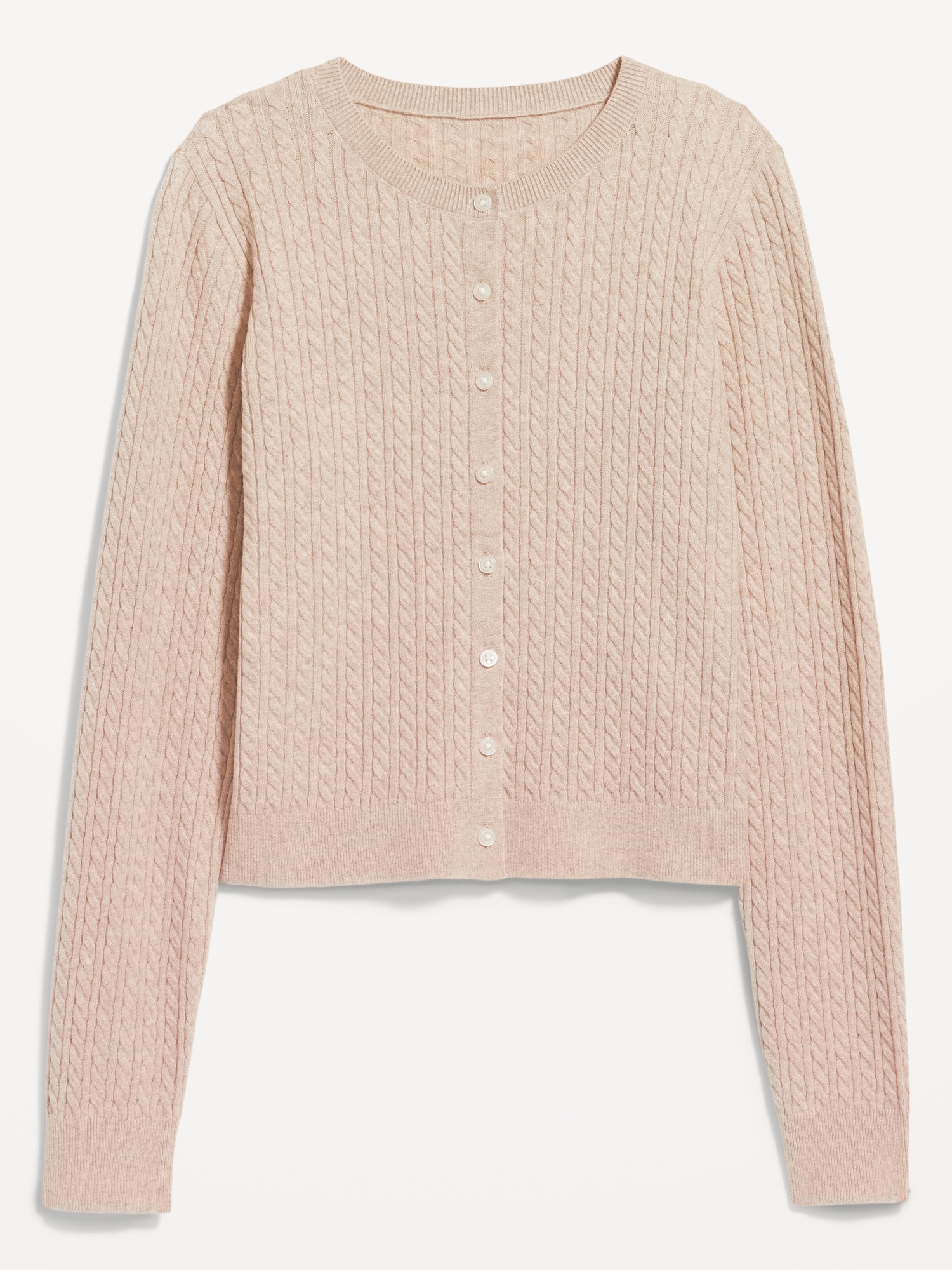 SoSoft Cable Crop Cardigan Sweater