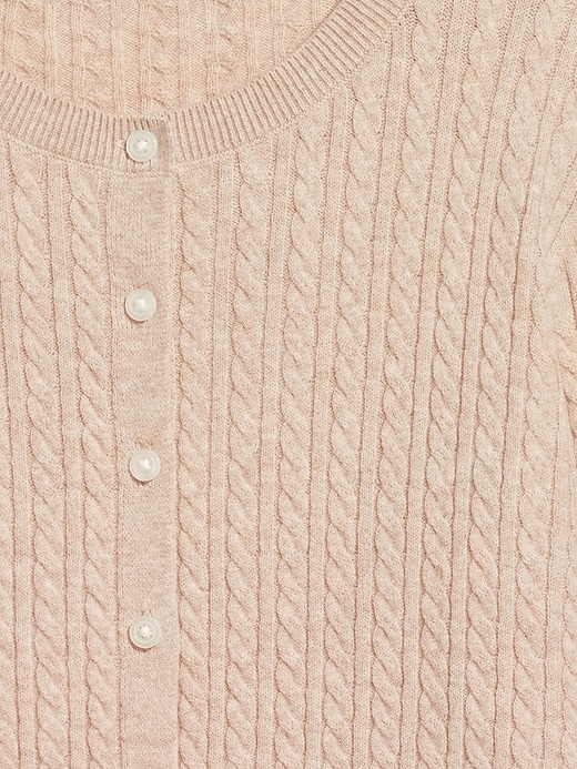 Image number 6 showing, SoSoft Cable Crop Cardigan Sweater