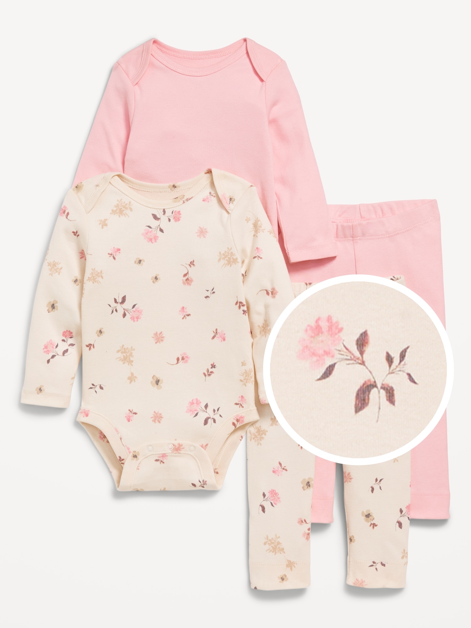 Bodysuit and Leggings 4-Pack for Baby