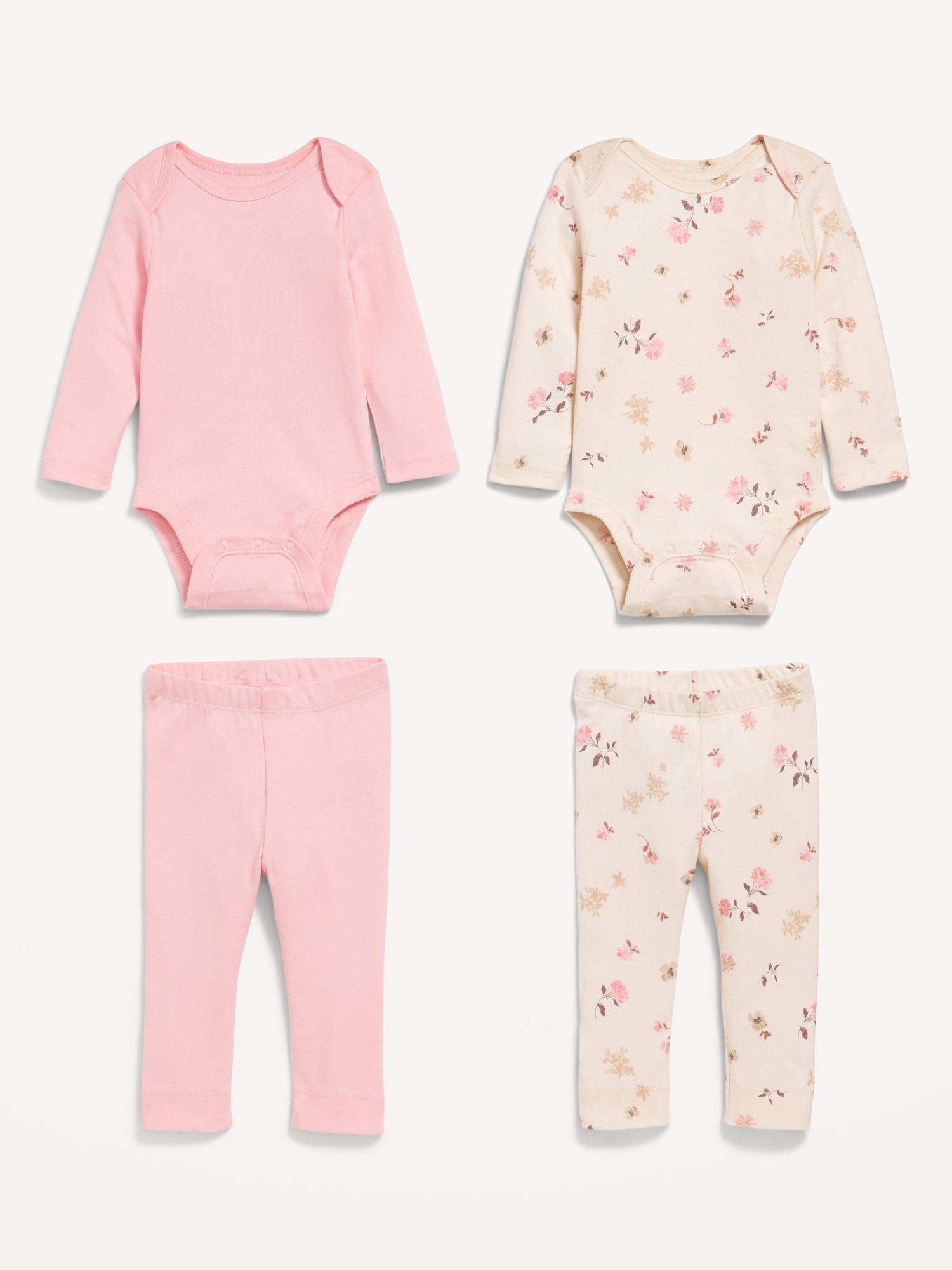 Bodysuit and Leggings 4-Pack for Baby