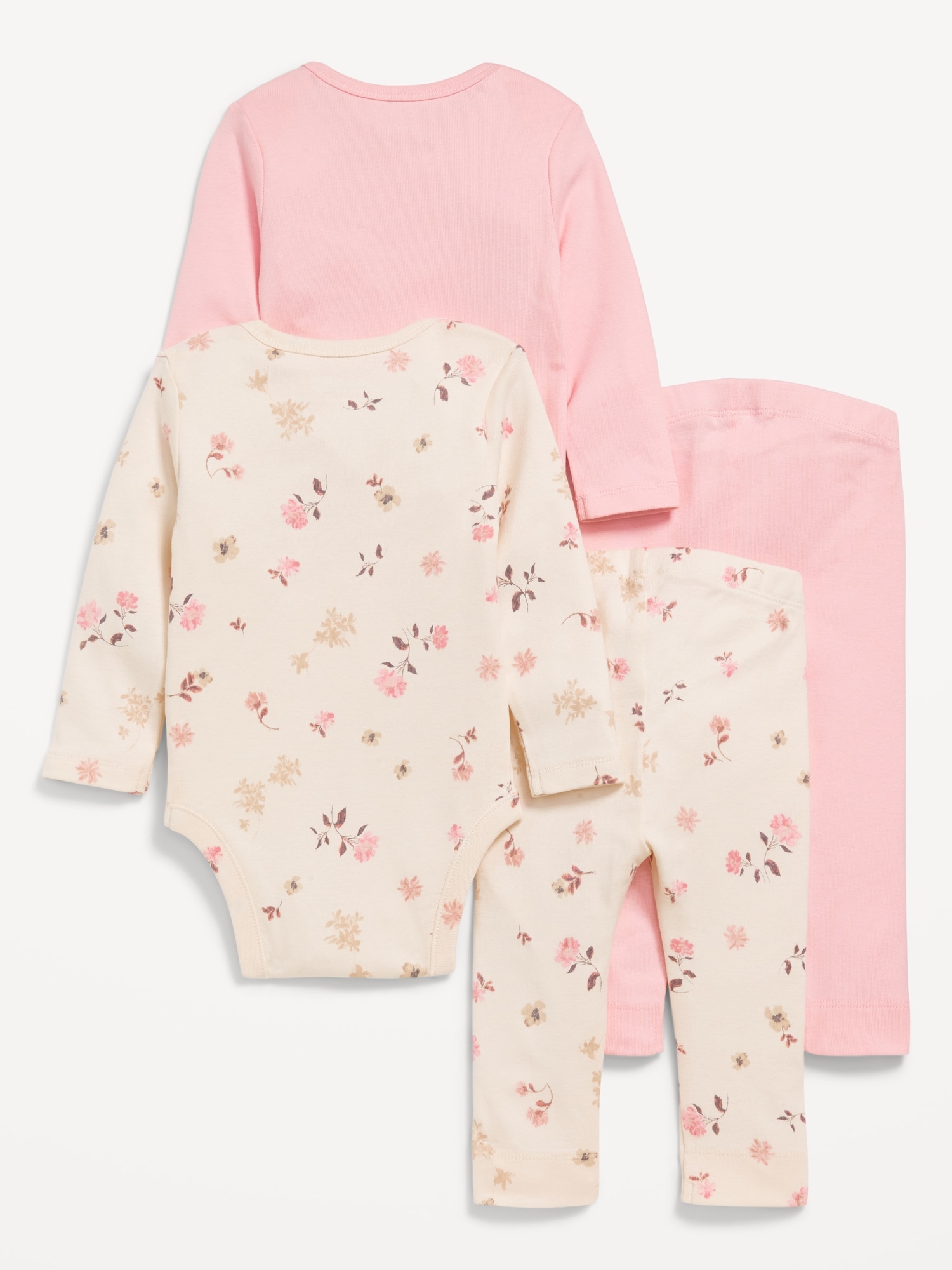 Bodysuit and Leggings 4-Pack for Baby