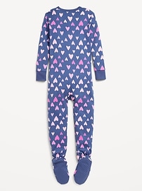 Image number 2 showing, Snug-Fit Zip-Front Footed Pajama One-Piece for Toddler & Baby