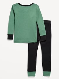 L'image numéro 2 présente Pyjama ajusté à motif pour tout-petit et bébé