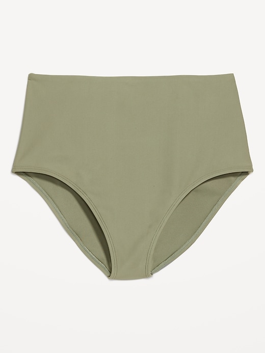 Image number 4 showing, High-Waisted French-Cut Bikini Swim Bottoms