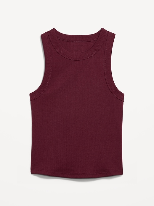 L'image numéro 4 présente Camisole courte moulante