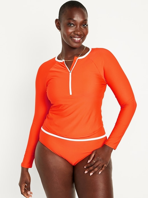 Image number 5 showing, Half Zip Crop Rashguard