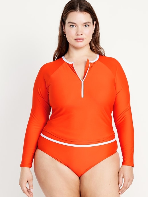 Image number 7 showing, Half Zip Crop Rashguard