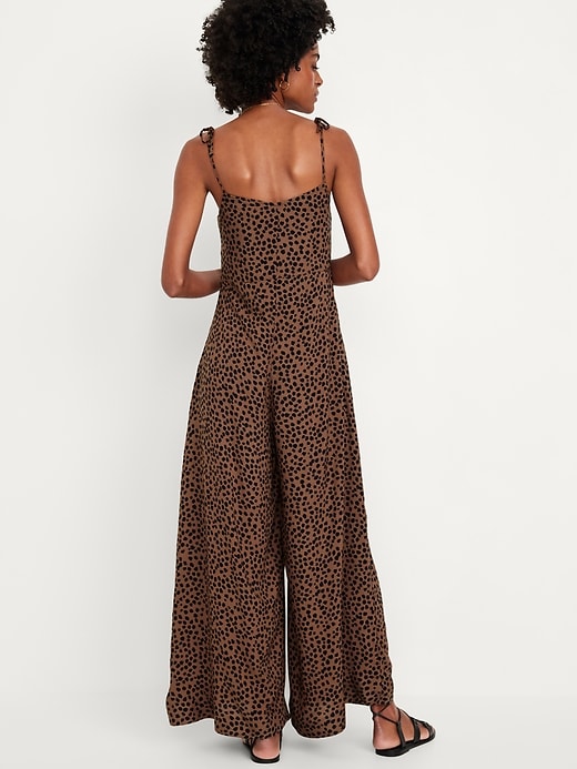 Image number 2 showing, Sleeveless Wide-Leg Jumpsuit