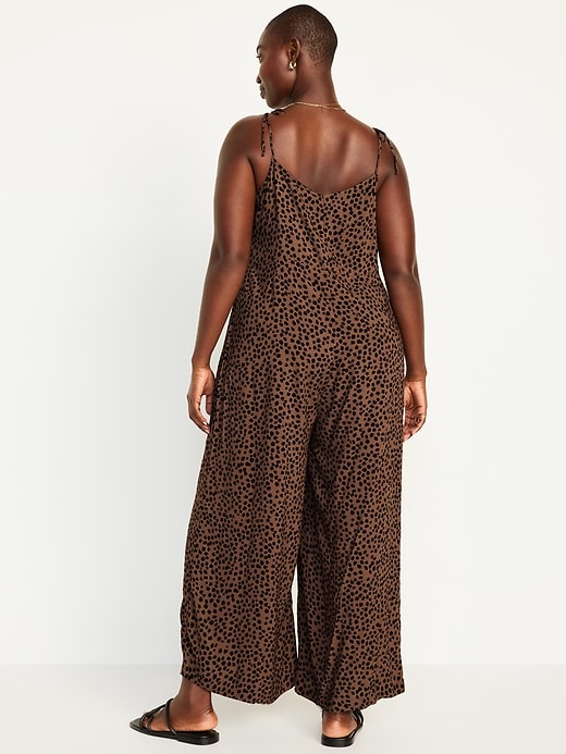 Image number 5 showing, Sleeveless Wide-Leg Jumpsuit