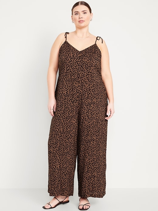 Image number 6 showing, Sleeveless Wide-Leg Jumpsuit