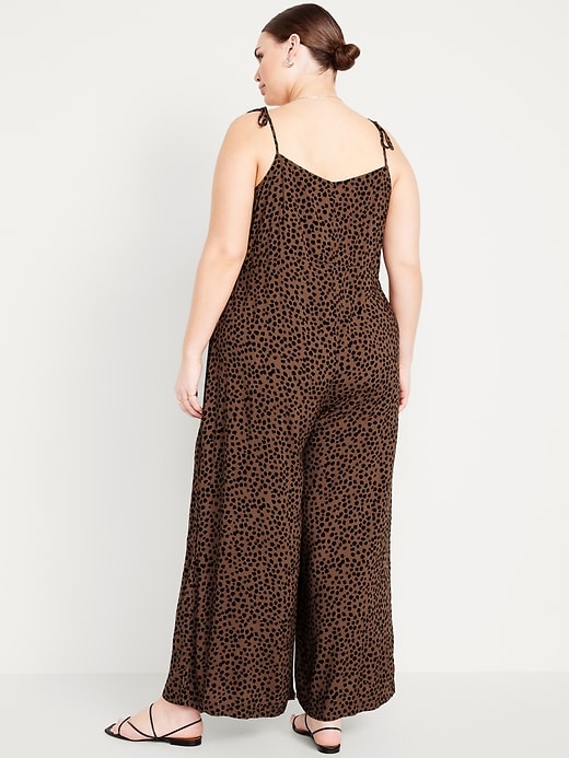 Image number 7 showing, Sleeveless Wide-Leg Jumpsuit