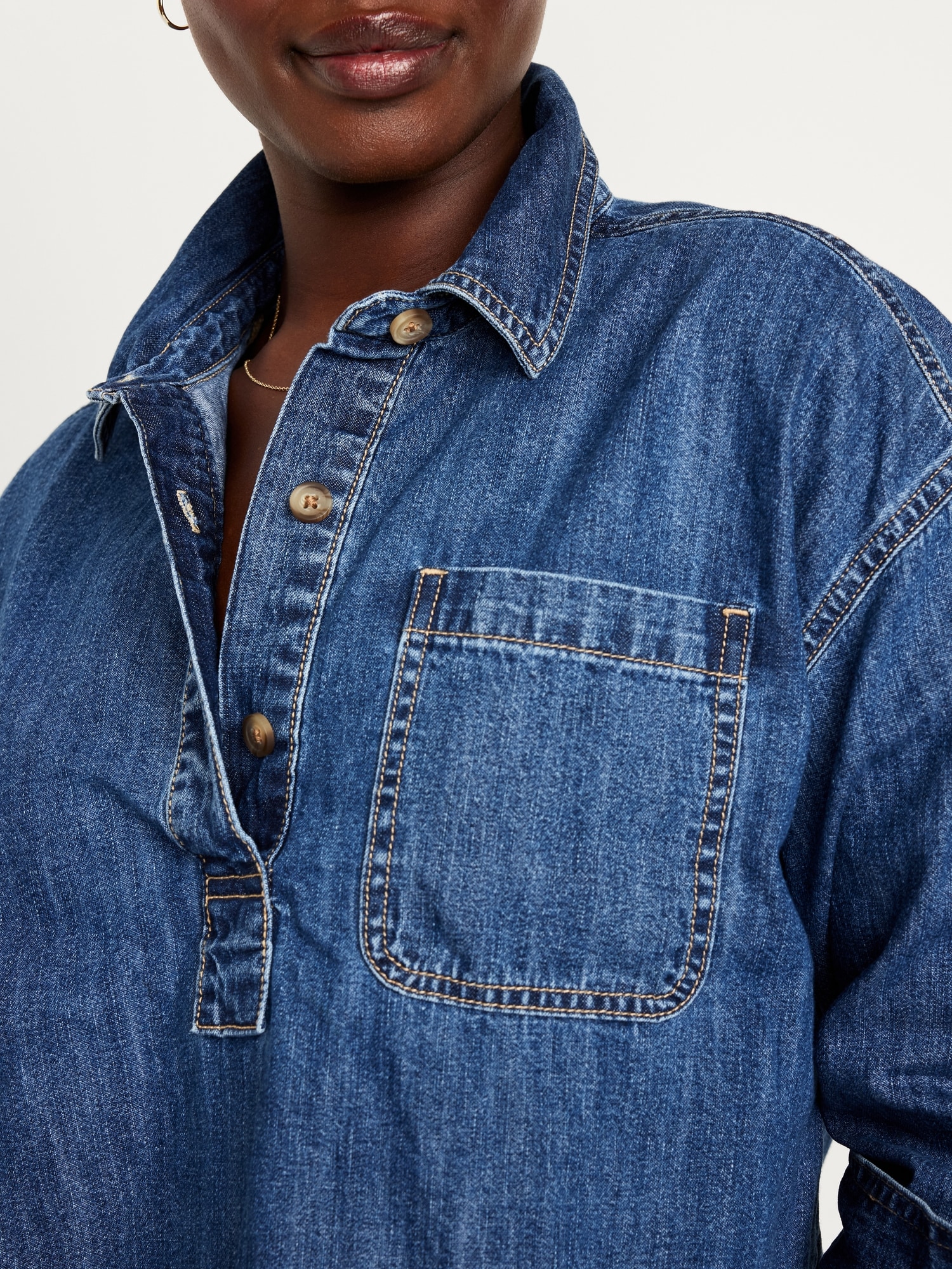 Jean Popover Shirt