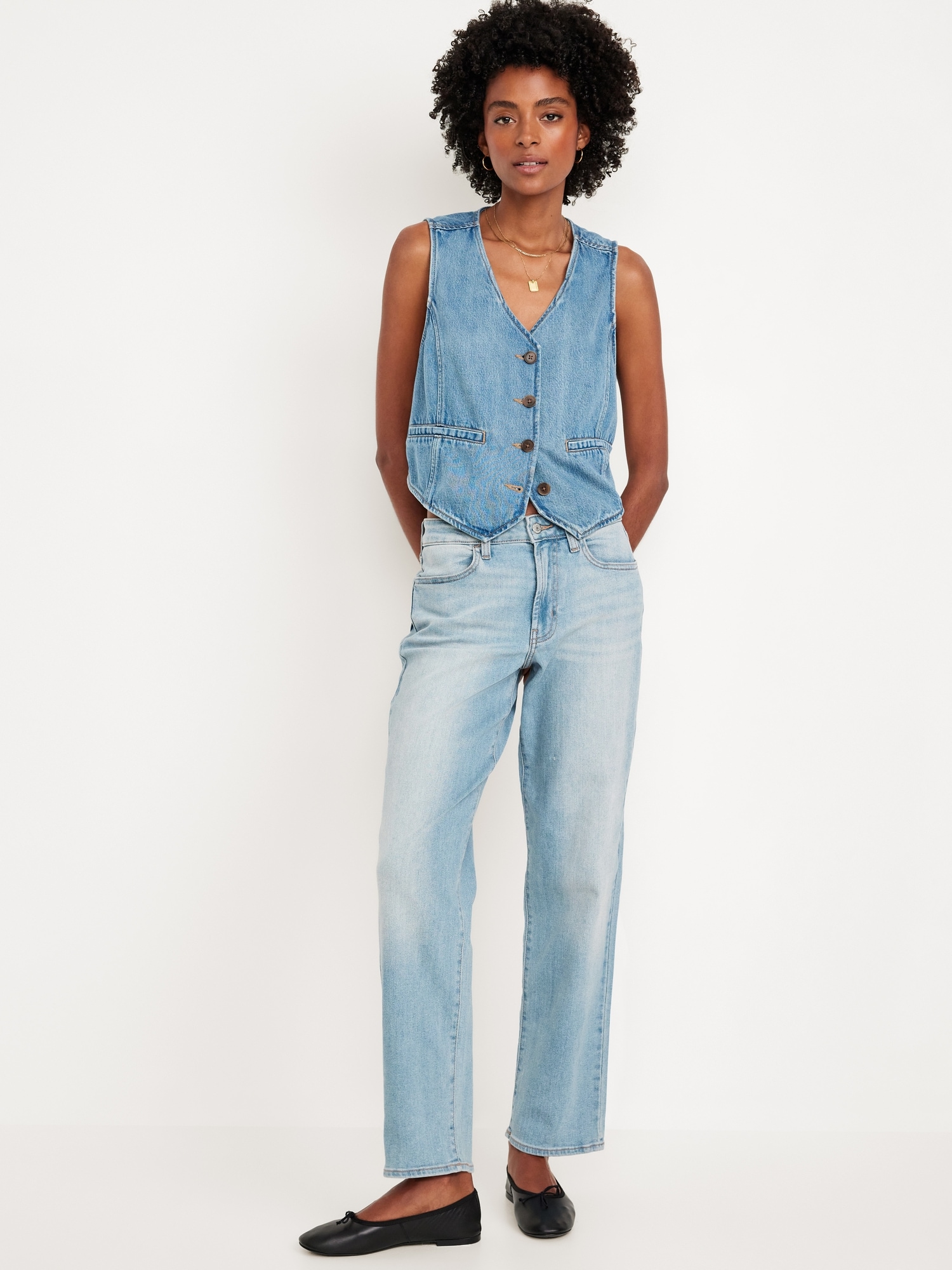 High-Waisted Wow Loose Jeans