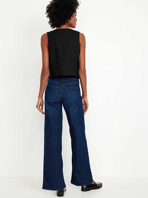 Image number 3 showing, High-Waisted Wow Wide-Leg Jeans
