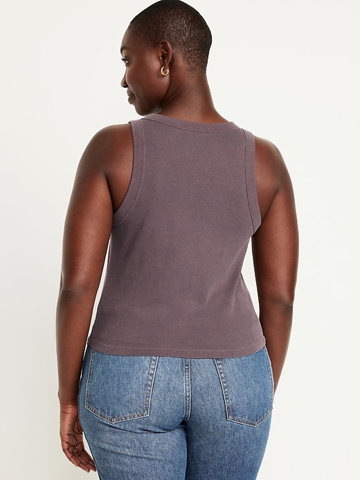 L'image numéro 6 présente Camisole courte moulante pour Femme