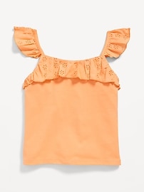 Voir une image plus grande du produit 3 de 3. Camisole ajustée à bordure à volants pour Fille