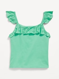 Voir une image plus grande du produit 3 de 3. Camisole ajustée à bordure à volants pour Fille