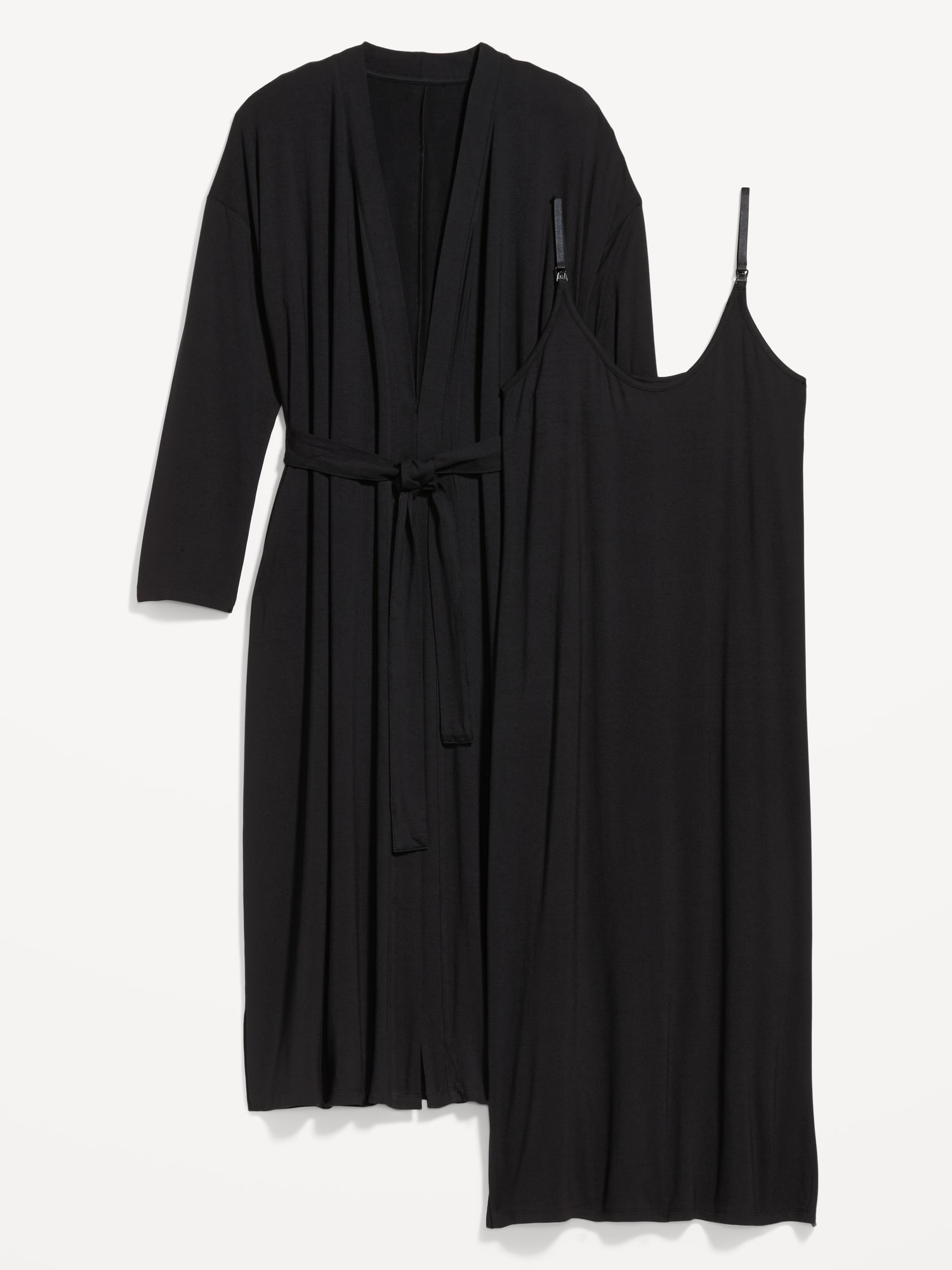 Maternity Robe and Nursing Nightgown Set