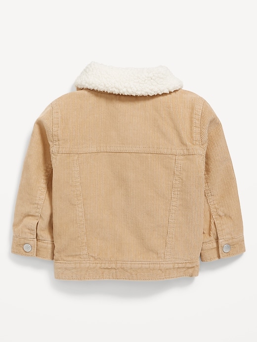 View large product image 2 of 2. Unisex Trucker Sherpa-Trim Corduroy Jacket for Baby