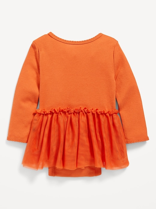 View large product image 2 of 2. Long-Sleeve Graphic Bodysuit Tutu Dress for Baby