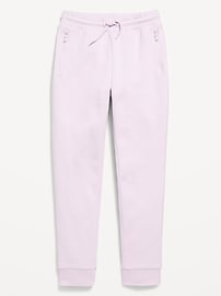 Voir une image plus grande du produit 4 de 4. Pantalon de jogging étroit en Molleton dynamique à taille haute pour fille