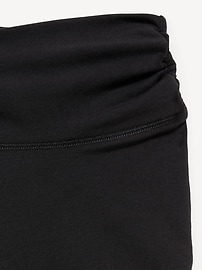 Voir une image plus grande du produit 5 de 5. Legging PowerChill jambe évasée à taille haute et fronces sur les côtés pour fille