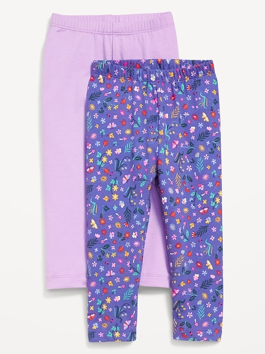 View large product image 1 of 2. 2-Pack Full-Length Leggings for Toddler Girls