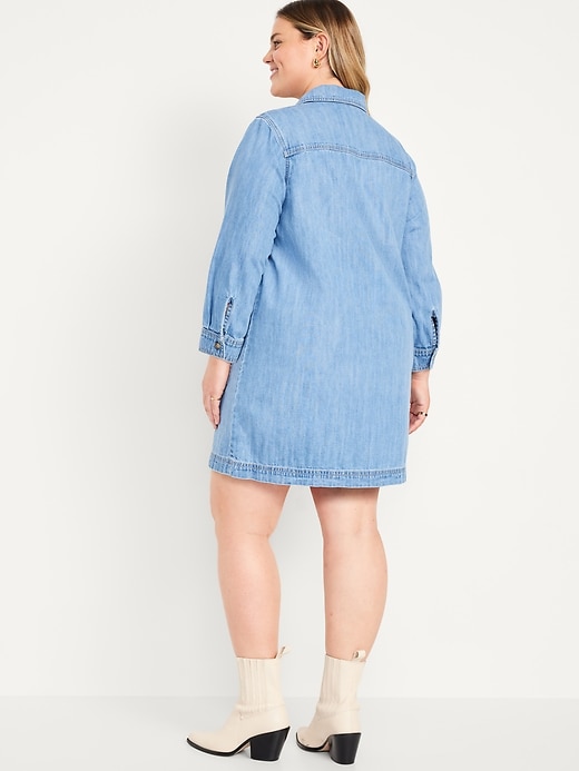 Jean Popover Shirt Dress