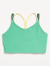 View large product image 3 of 4. PowerSoft Strappy Longline Sports Bra for Girls