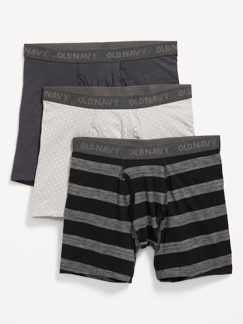 3-Pack Soft-Washed Boxer Briefs -- 6.25-inch inseam